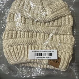 Boujie Bee Knit Criss-Cross Beanie (Multiple Colors)